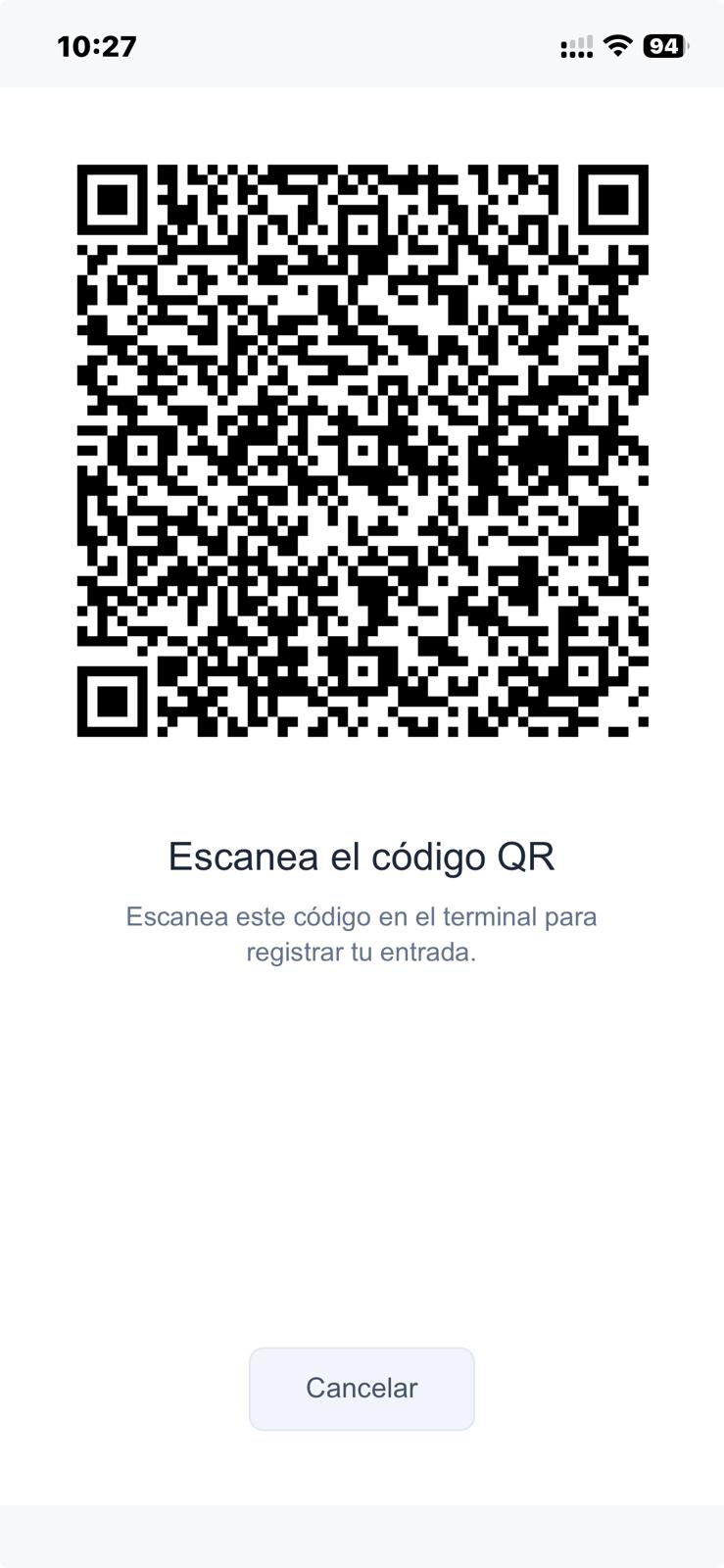 Fichaje con QR
