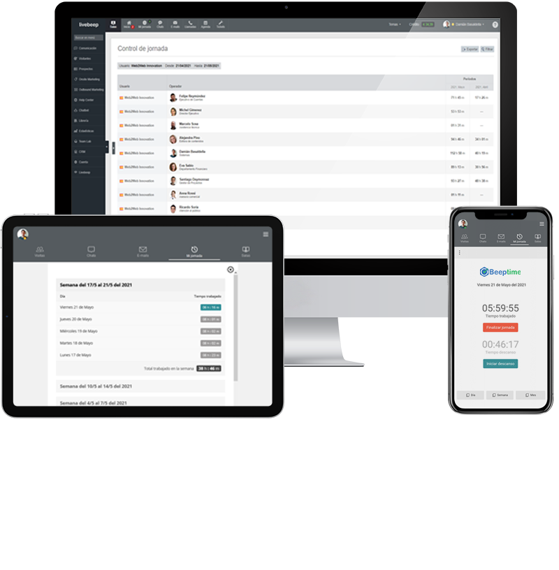 Integración Beep Time multiplataforma